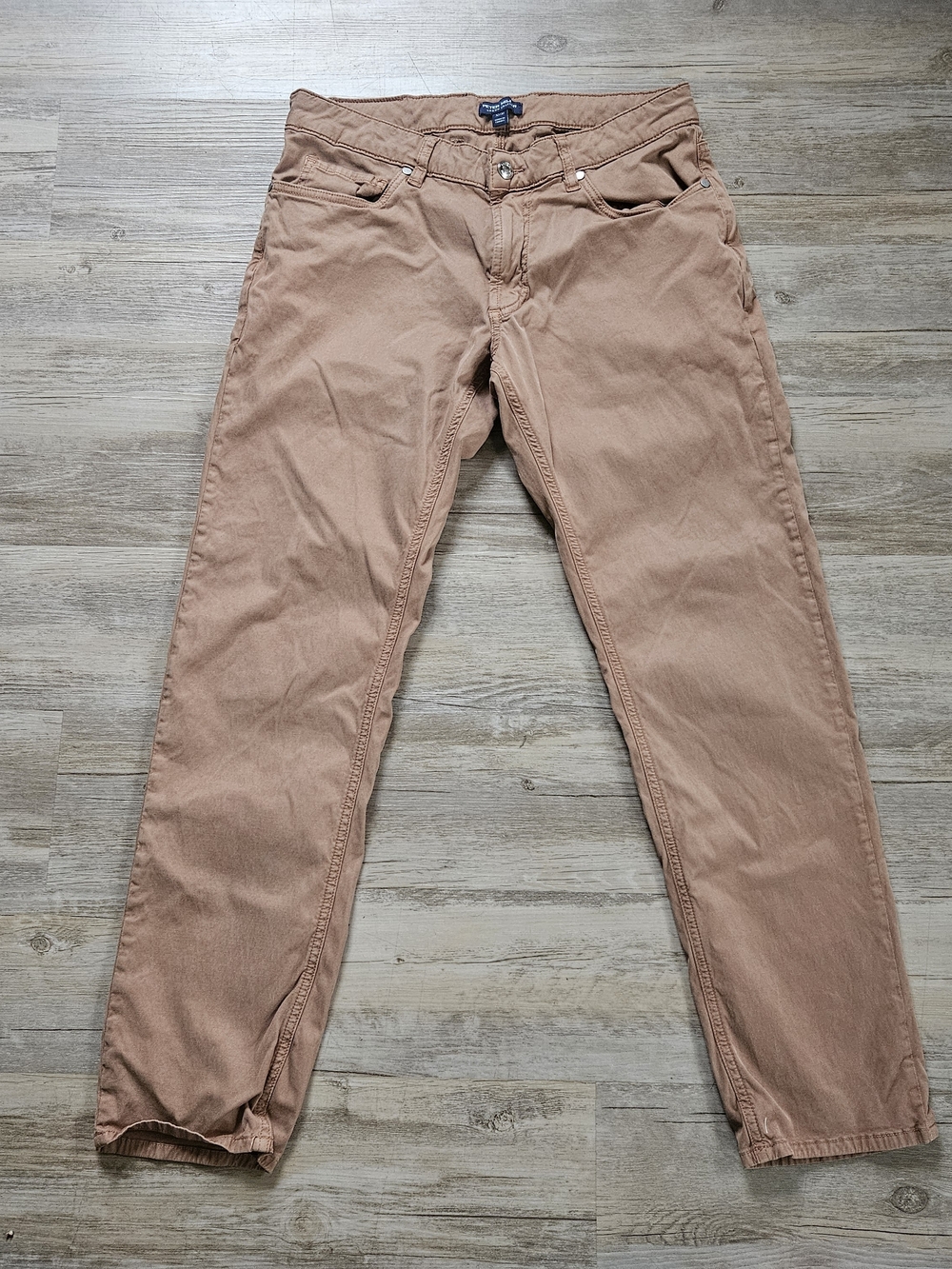 Peter Millar Crowm Crafted Wayfare Tailored Fit Stretch Orange Brown Pants 32x30